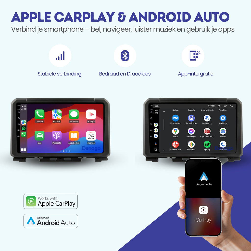 Denago DNG-A161 multimediasysteem voor Suzuki Jimny (2019–2024), afbeelding 2