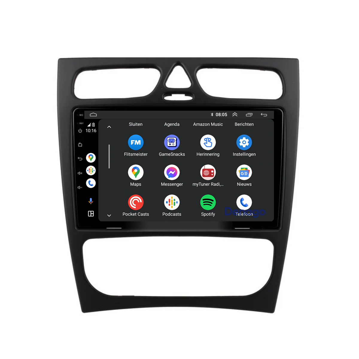 Denago DNG-A52 multimediasysteem voor Mercedes-Benz C-Klasse W203 (2000–2004), afbeelding 6