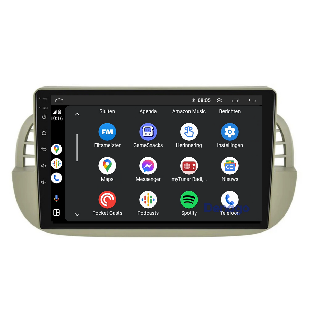 Denago DNG-A54 multimediasysteem voor Fiat 500 (2007–2015), afbeelding 6