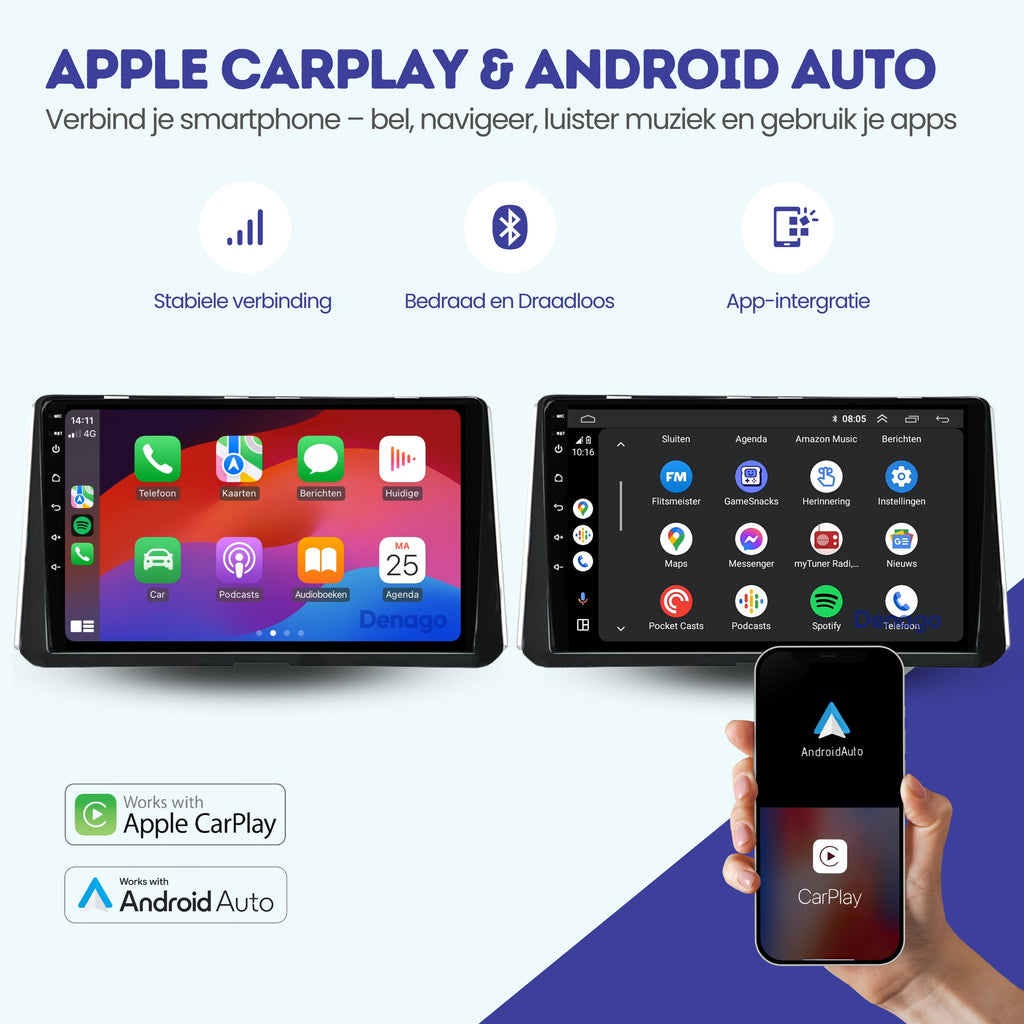 Denago DNG-A144 multimediasysteem voor Toyota Corolla (2018–2020), afbeelding 2