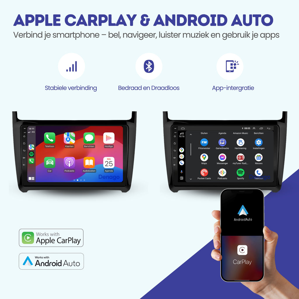 Denago DNG-A116 multimediasysteem voor Volkswagen Polo (2009–2017), afbeelding 2