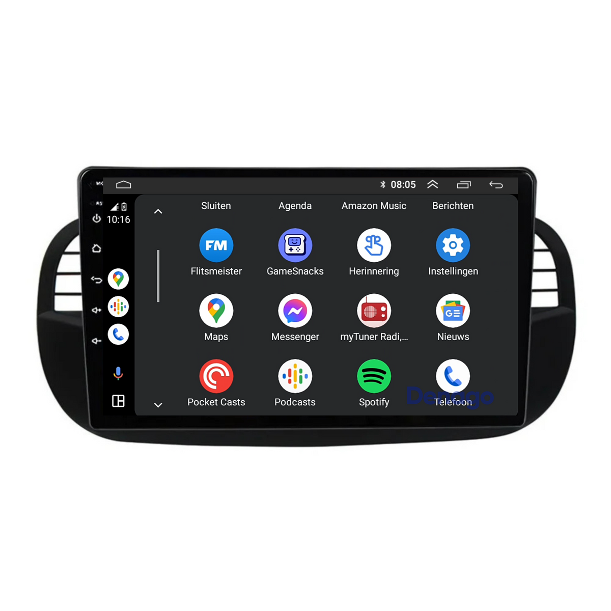 Denago DNG-A66 multimediasysteem voor Fiat 500 (2007–2015), afbeelding 7