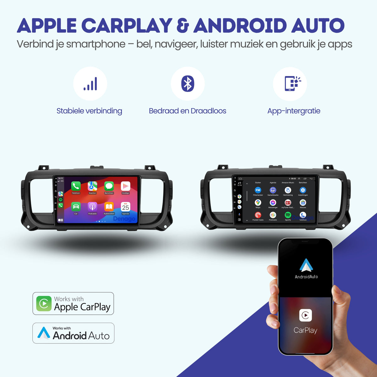 Denago DNG-A236 multimediasysteem voor Fiat Scudo (2016–2023), afbeelding 2