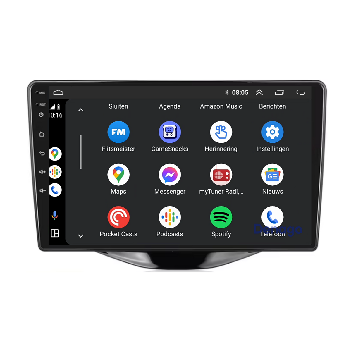 Denago DNG-A56 multimediasysteem voor Toyota Aygo (2015–2021), afbeelding 5