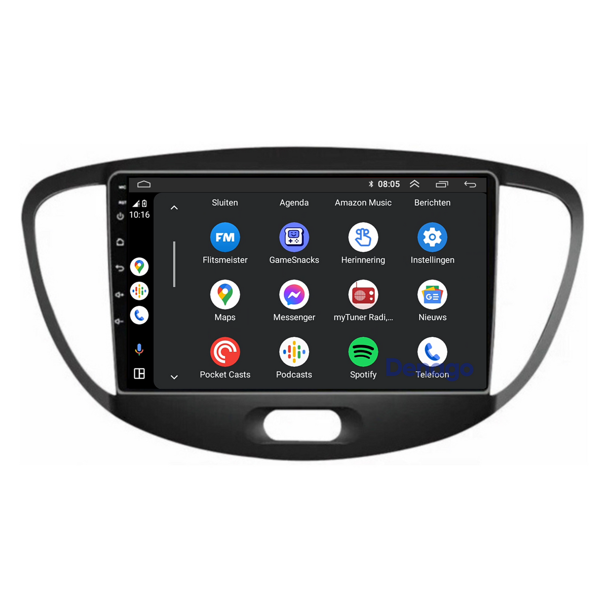 Denago DNG-A67 multimediasysteem voor Hyundai i10 (2008–2013), afbeelding 7