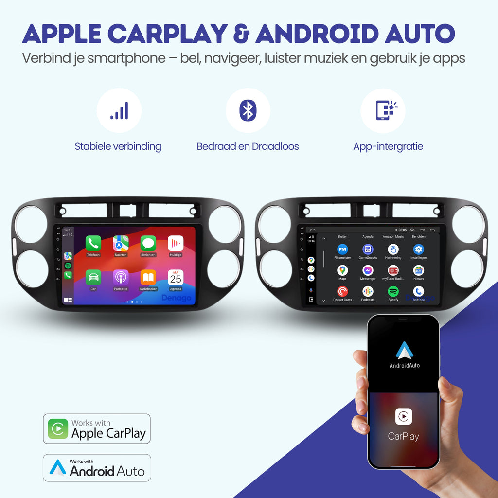 Denago DNG-A380 multimediasysteem voor Volkswagen Tiguan (2007–2015), afbeelding 2