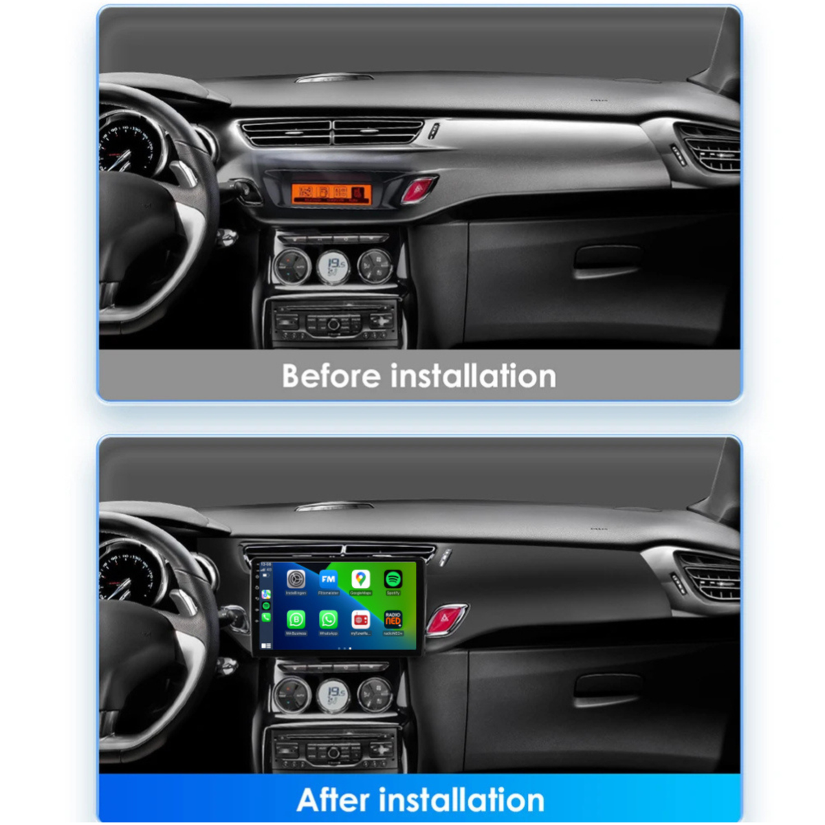 Denago DNG-A60 multimediasysteem voor Citroën C3 en DS3 (2010–2017), afbeelding 5