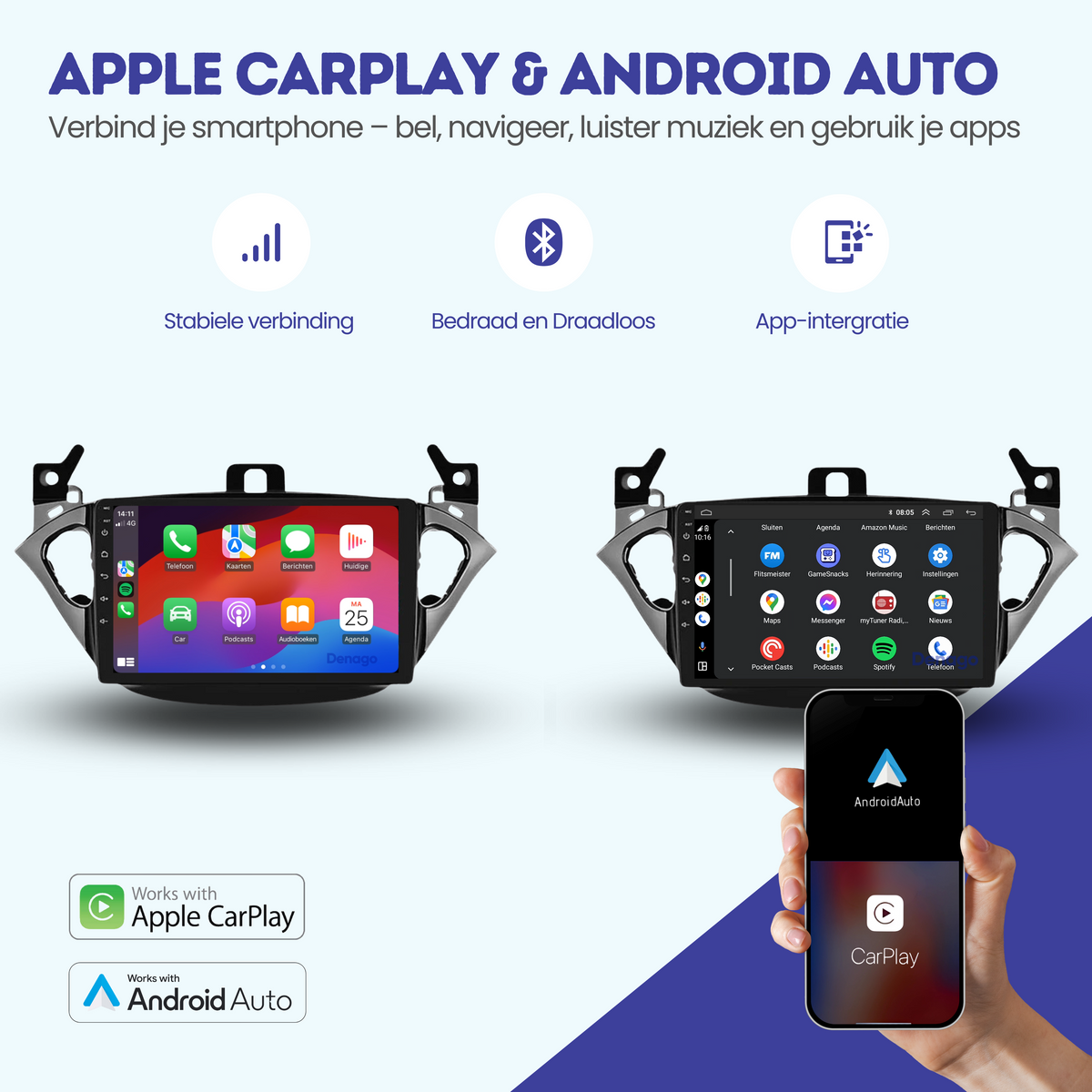 Denago DNG-A382 multimediasysteem voor Opel Adam (2014–2019), afbeelding 2