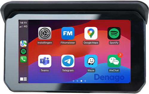 Denago DNG-1185 CarPlay-scherm voor de motor