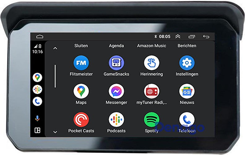 Denago DNG-1185 CarPlay-scherm voor de motor, afbeelding 3