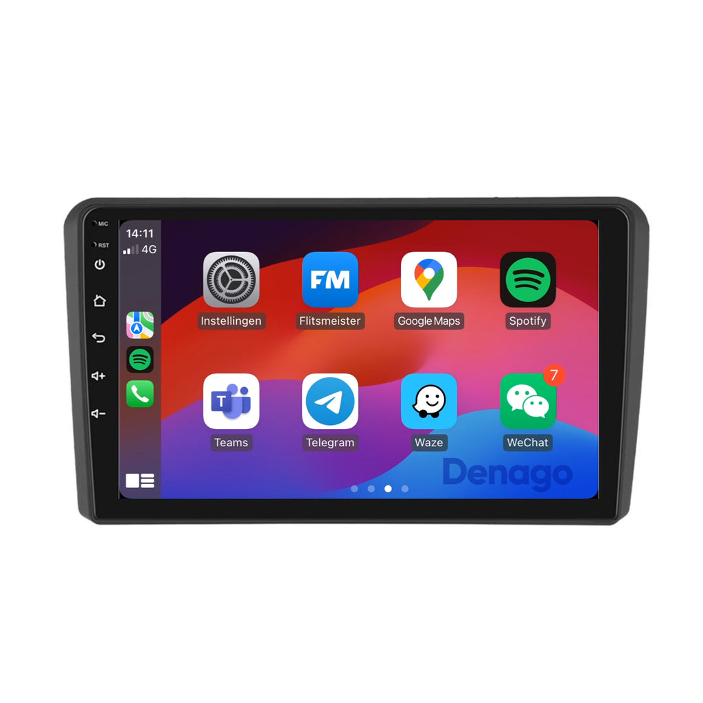 Denago DNG-A25 multimediasysteem voor Audi A3 (2004–2013)