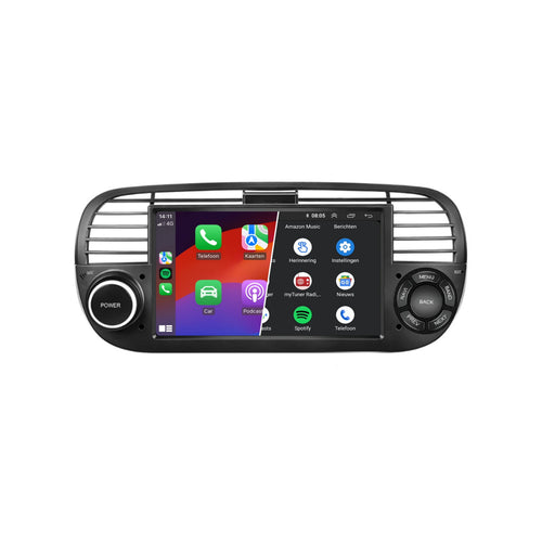 Denago DNG-0738 multimediasysteem voor Fiat 500 en 500 Abarth (2007–2015)