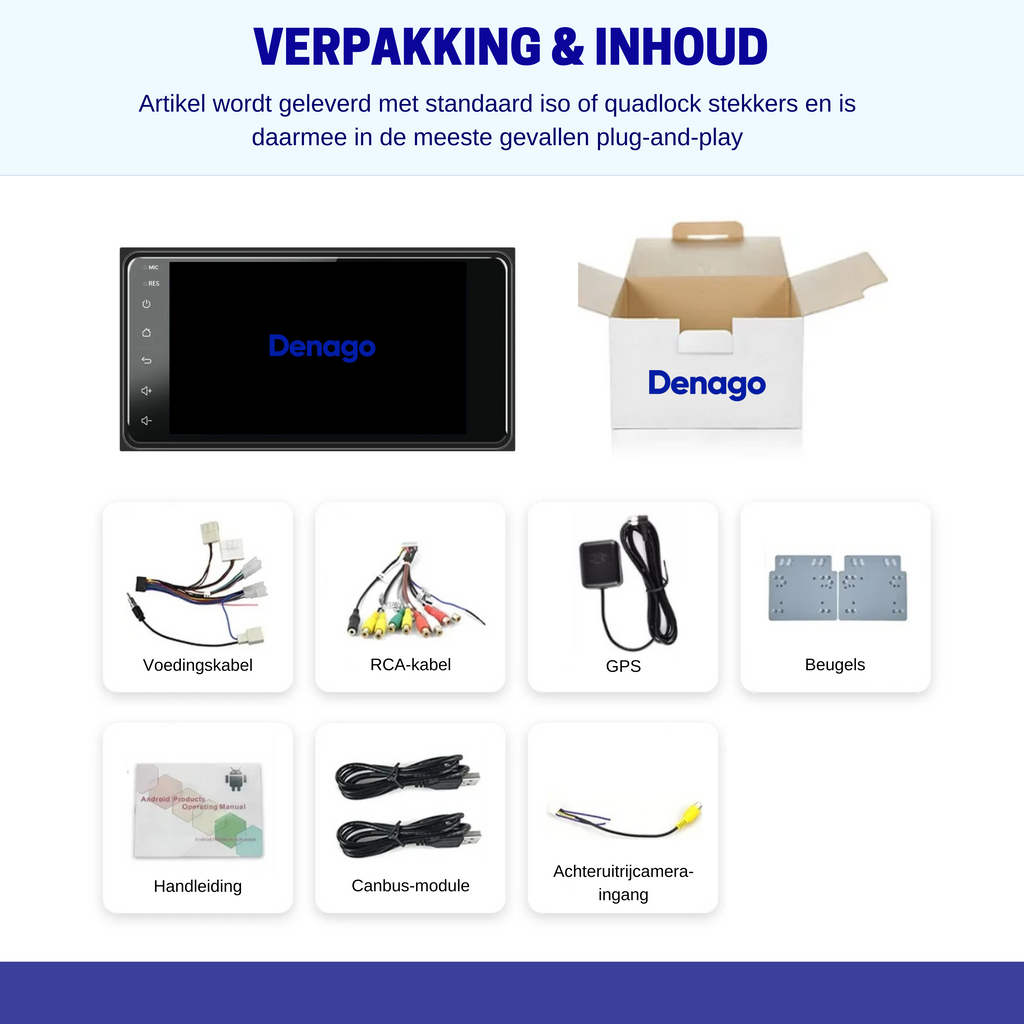 Denago DNG-1135 multimediasysteem voor Toyota Corolla (2003–2007), afbeelding 8