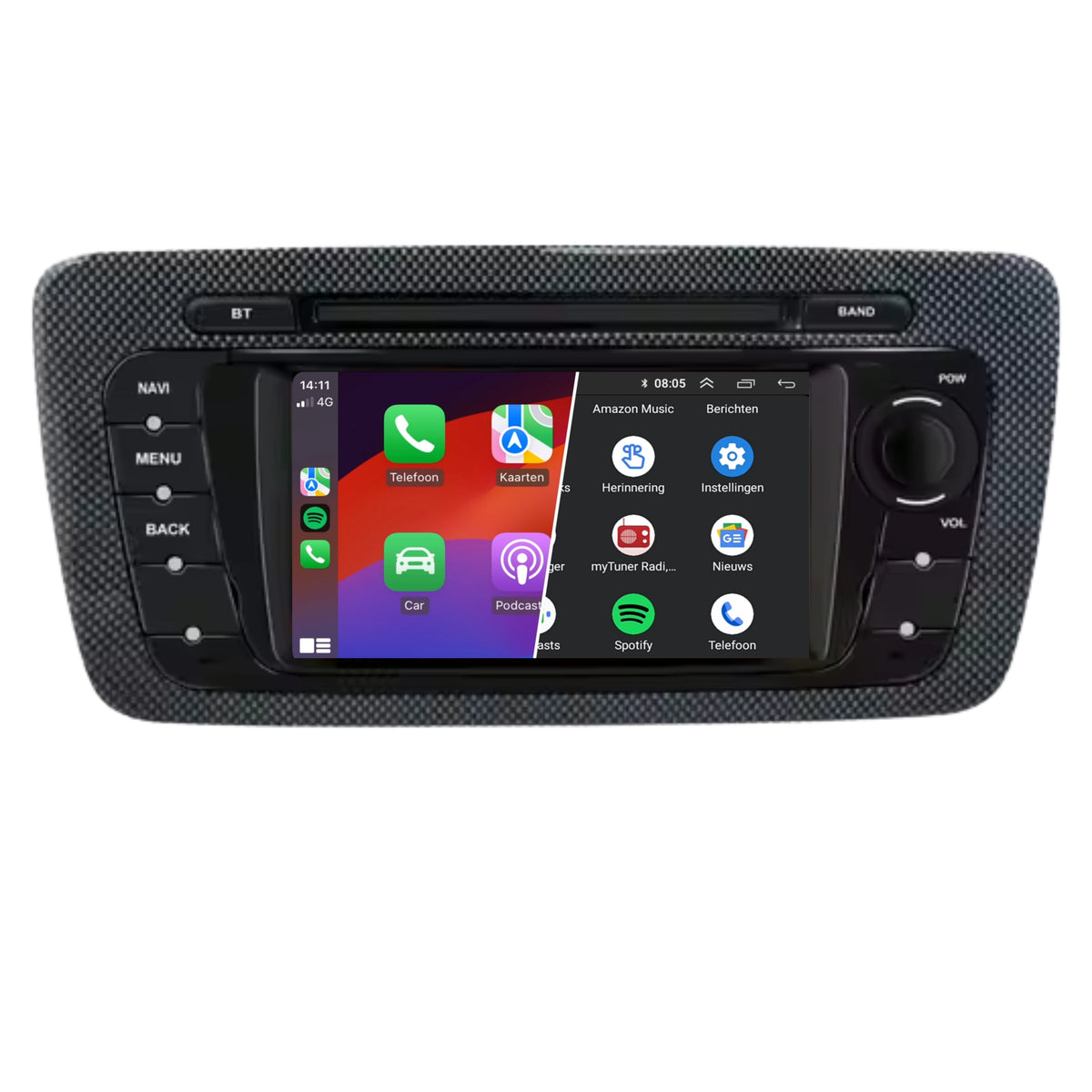 Denago DNG-1153 multimediasysteem voor Seat Ibiza (2008–2014)