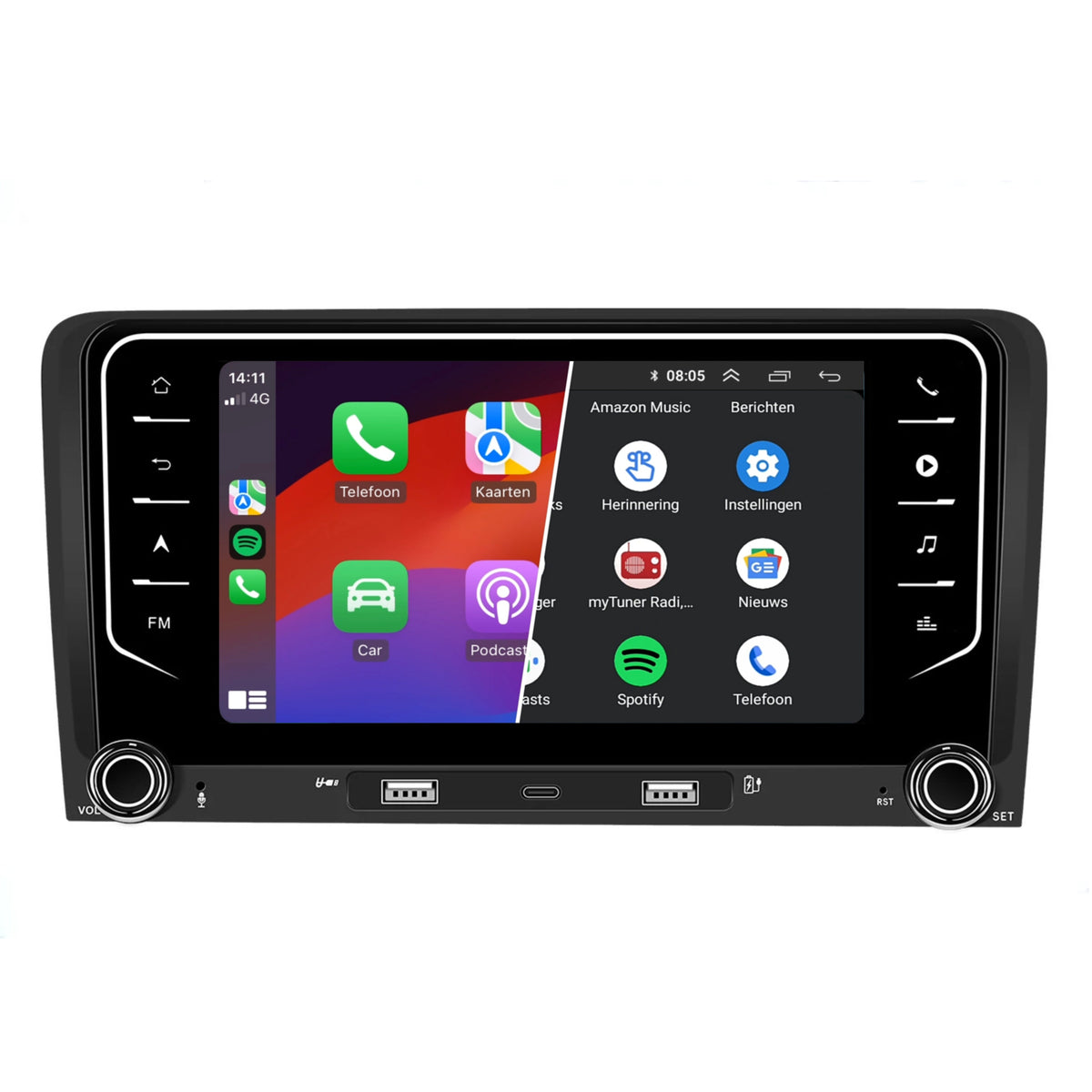 Denago DNG-1178 multimediasysteem voor Audi A3 (2004–2013)