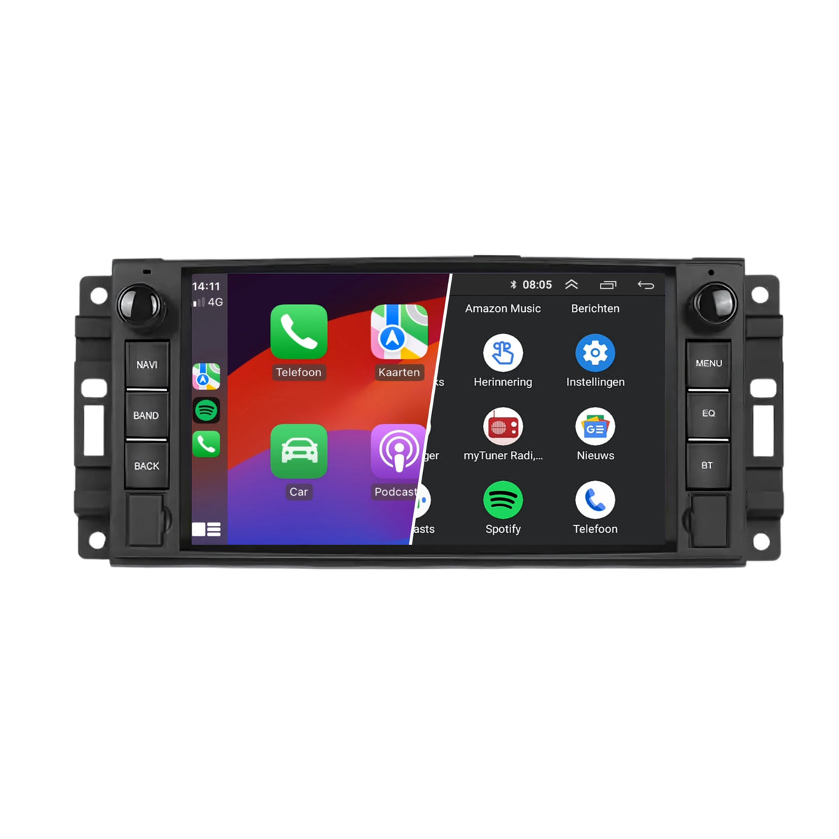 Denago DNG-2706D multimediasysteem voor Dodge Avenger, Caliber, Challenger en meer (2007–2014)