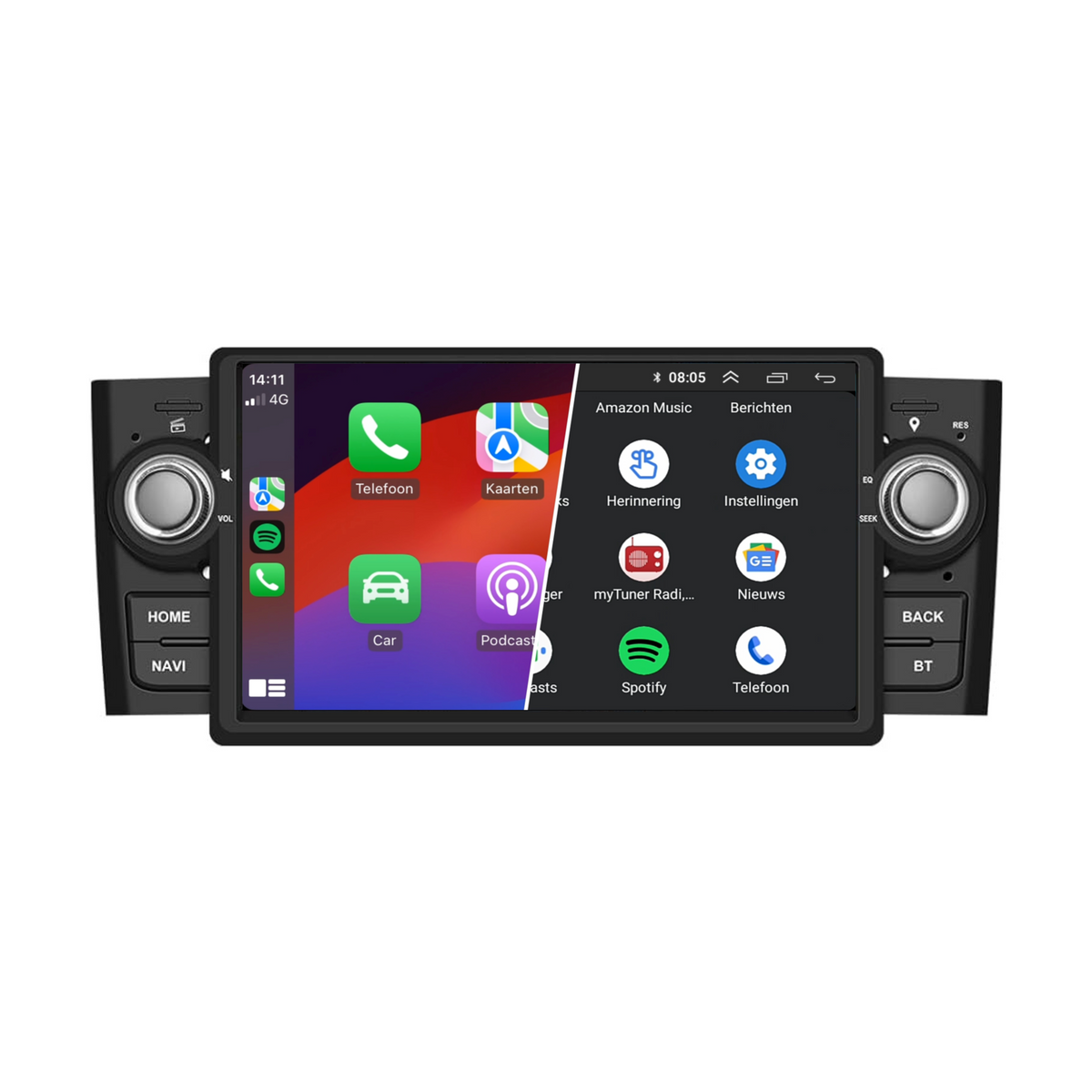 Denago DNG-2726 multimediasysteem voor Fiat Punto (2006–2009)