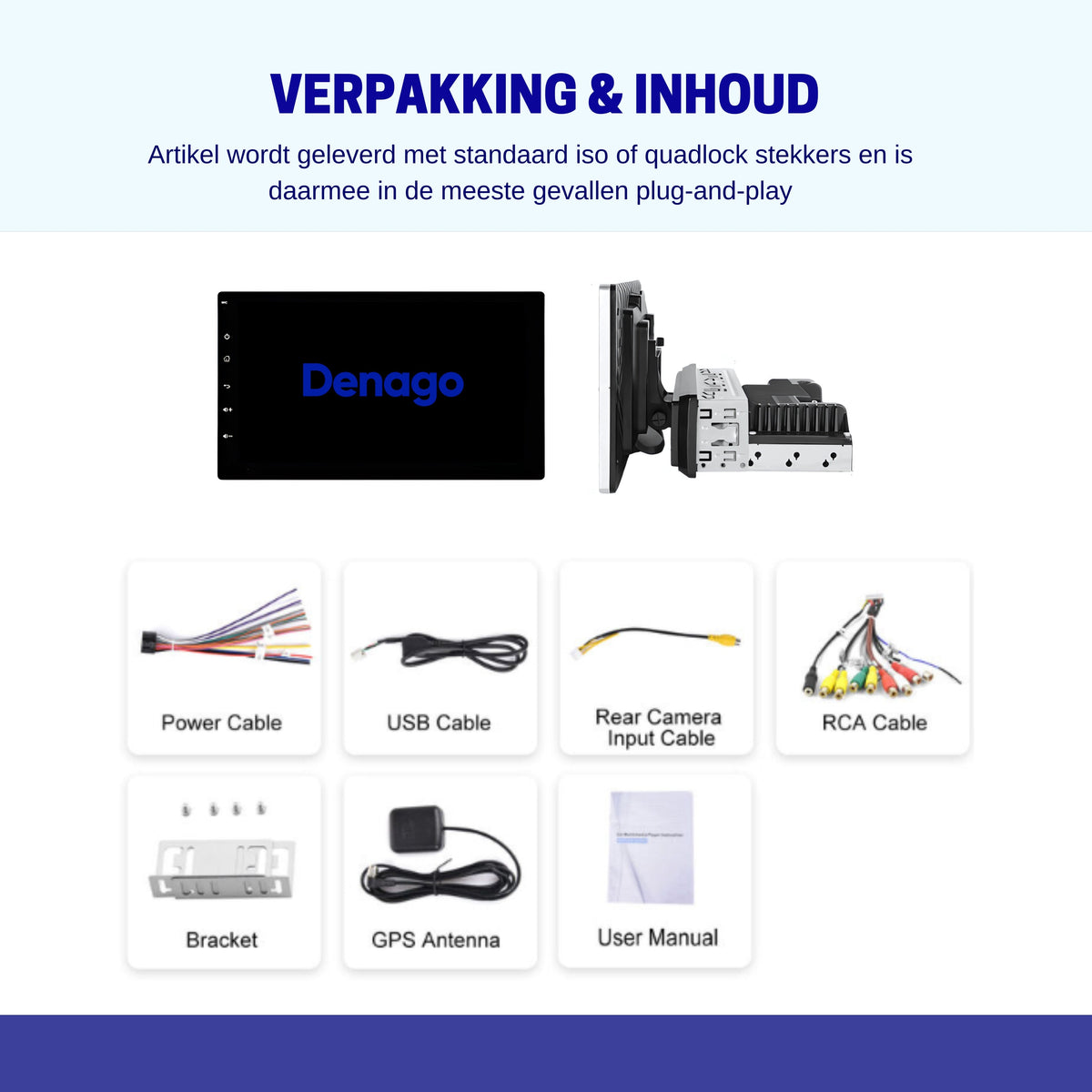 Denago DNG-2791 universele 1-DIN autoradio, afbeelding 10