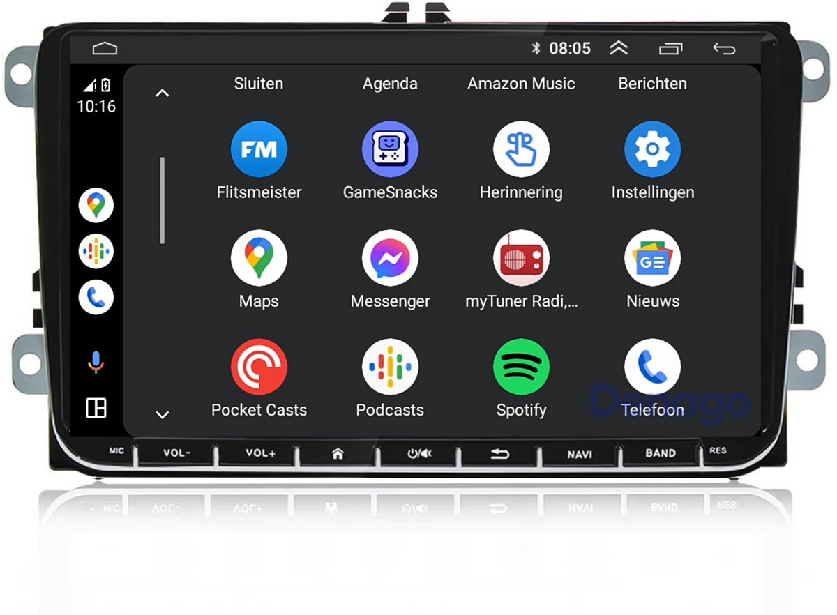 Denago DNG-3041-T6 multimediasysteem voor Volkswagen Multivan T6 en Transporter T6 (2015–2019), afbeelding 6