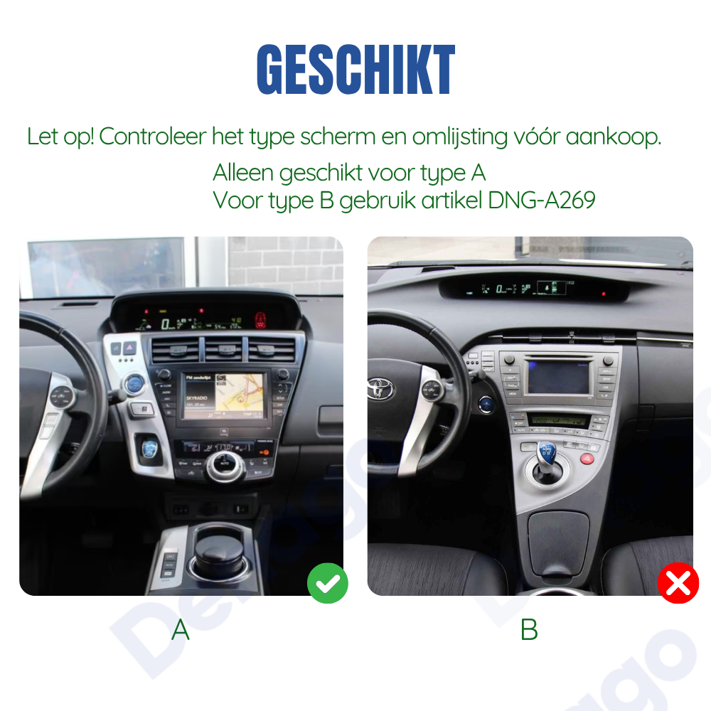 Denago DNG-A365 multimediasysteem voor Toyota Prius Plus (2009–2015), afbeelding 5