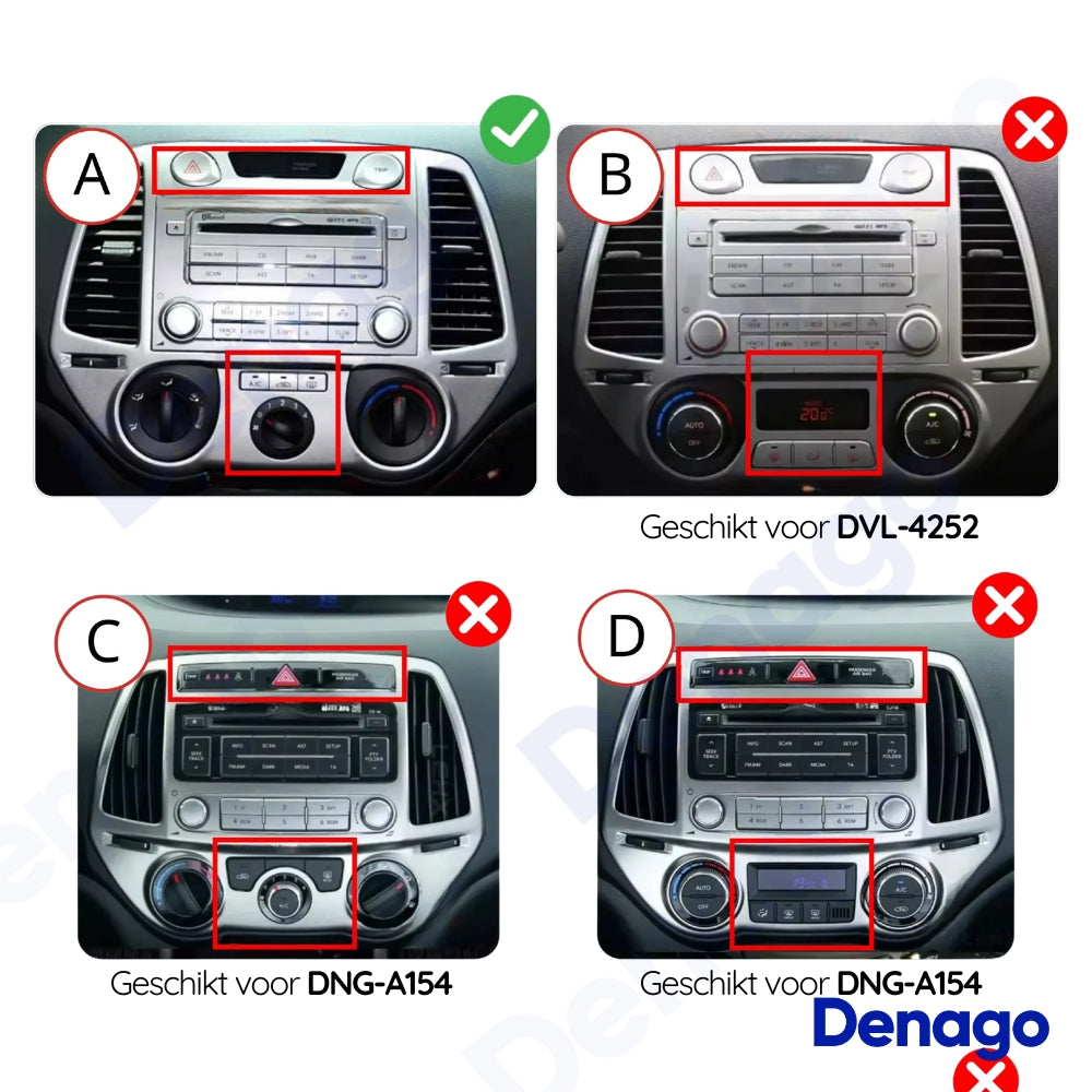 Denago DNG-A83 multimediasysteem voor Hyundai i20 (2008–2014), afbeelding 4