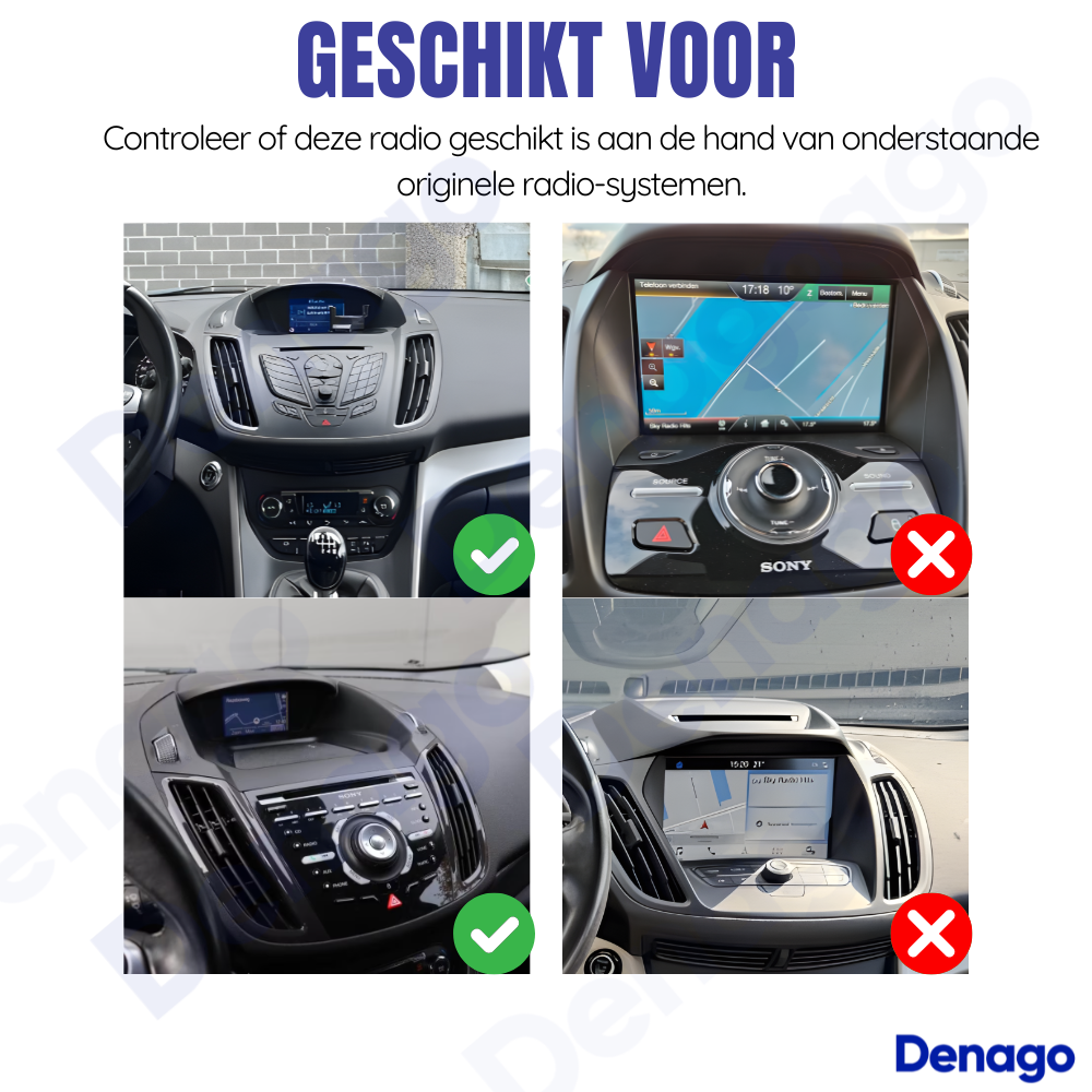 Denago DNG-A87 multimediasysteem voor Ford Kuga (2013–2017), afbeelding 4