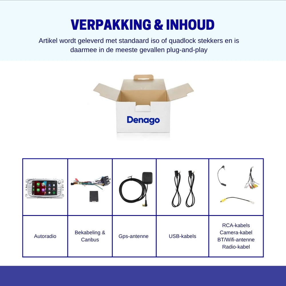 Denago DNG-68-4 multimediasysteem voor Ford Galaxy (2008–2011), afbeelding 10