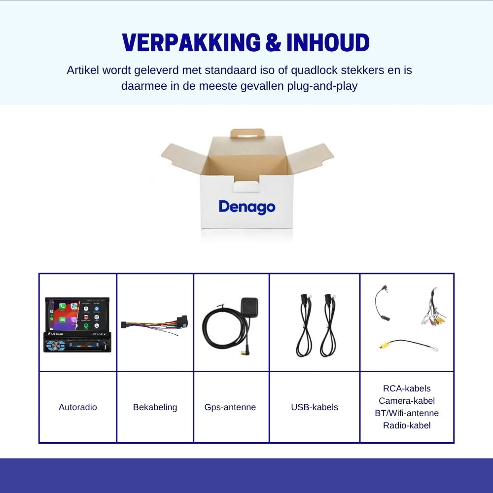 Denago DNG-79 universele 1-DIN autoradio, afbeelding 7