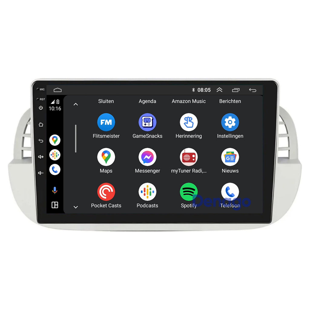 Denago DNG-A408 multimediasysteem voor Fiat 500 (2007–2015), afbeelding 3