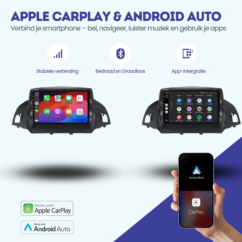 Denago DNG-A87 multimediasysteem voor Ford Kuga (2013–2017), afbeelding 2
