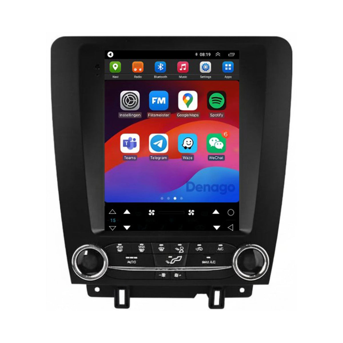 Denago DNG-A437 multimediasysteem voor Ford Mustang (2010–2013)