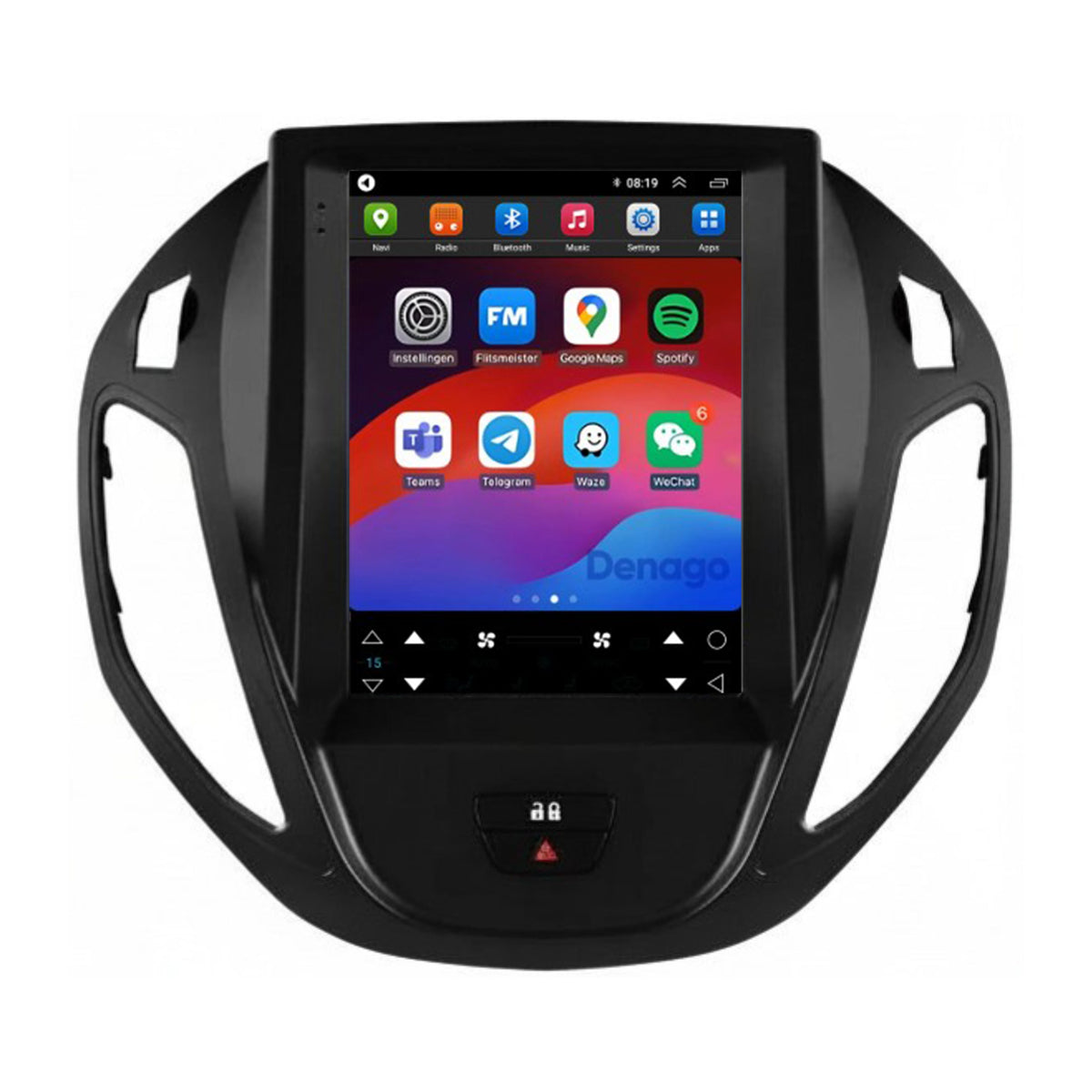 Denago DNG-A438 multimediasysteem voor Ford Tourneo Courier (2012–2023)