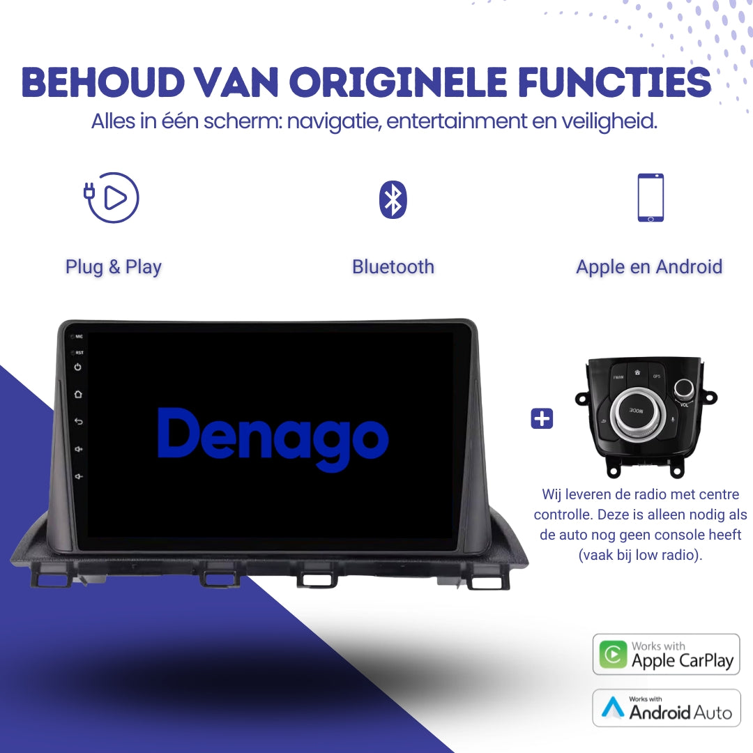 Denago DNG-A386 multimediasysteem voor Mazda 3 (2013–2017), afbeelding 6