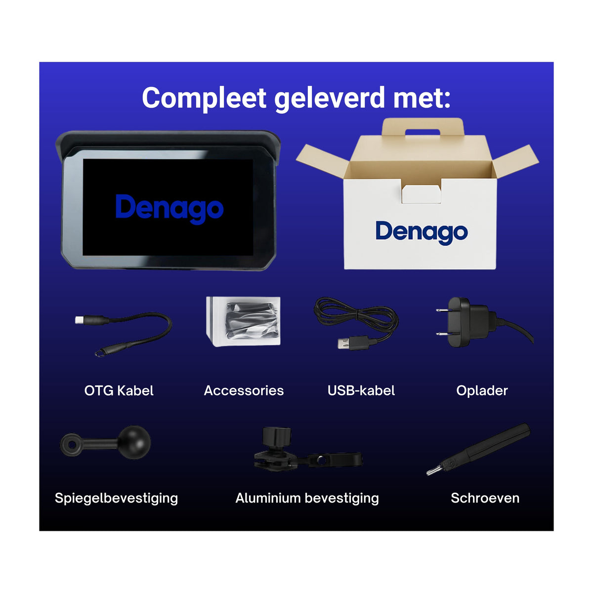 Denago DNG-1185 CarPlay-scherm voor de motor, afbeelding 7