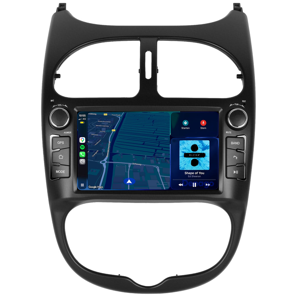 Denago DNG-6447 multimediasysteem voor Peugeot 206 (2000–2008), afbeelding 4