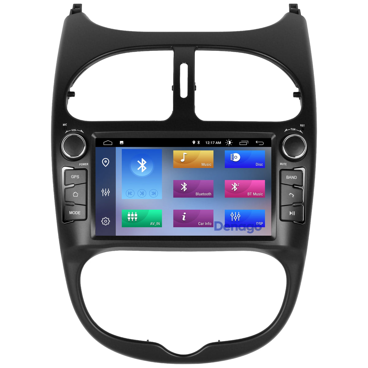 Denago DNG-6447 multimediasysteem voor Peugeot 206 (2000–2008), afbeelding 6