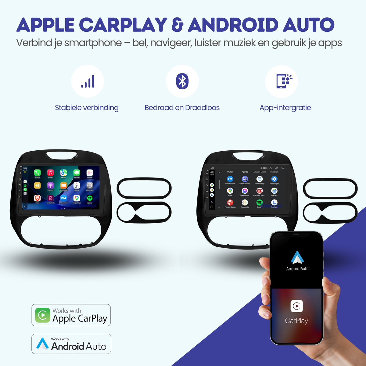 Denago DNG-A246 multimediasysteem voor Renault Captur (2017–2019), afbeelding 2