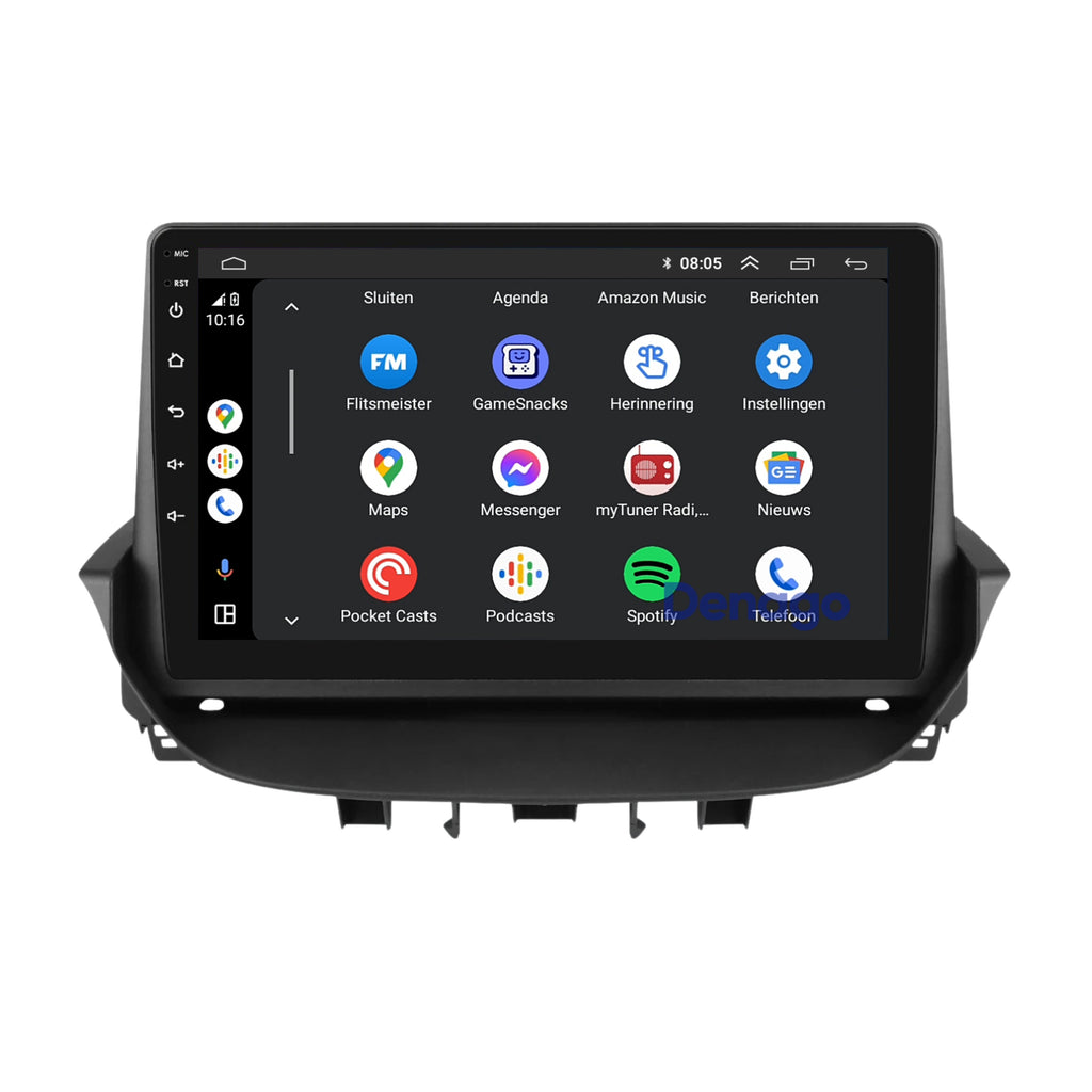 Denago DNG-A434 multimediasysteem voor Renault Laguna 2 (2001–2007), afbeelding 3
