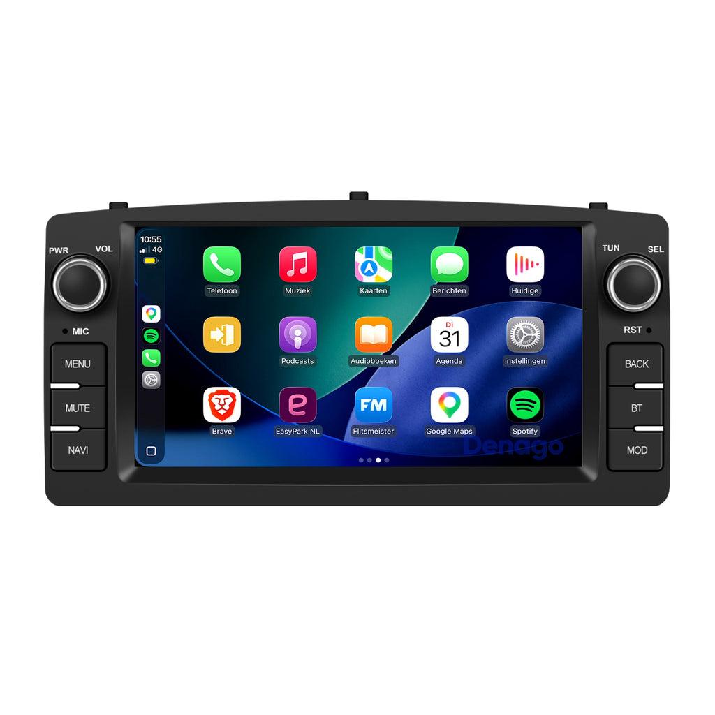 Denago DNG-1199 multimediasysteem voor Toyota Corolla E120 (2002–2007)