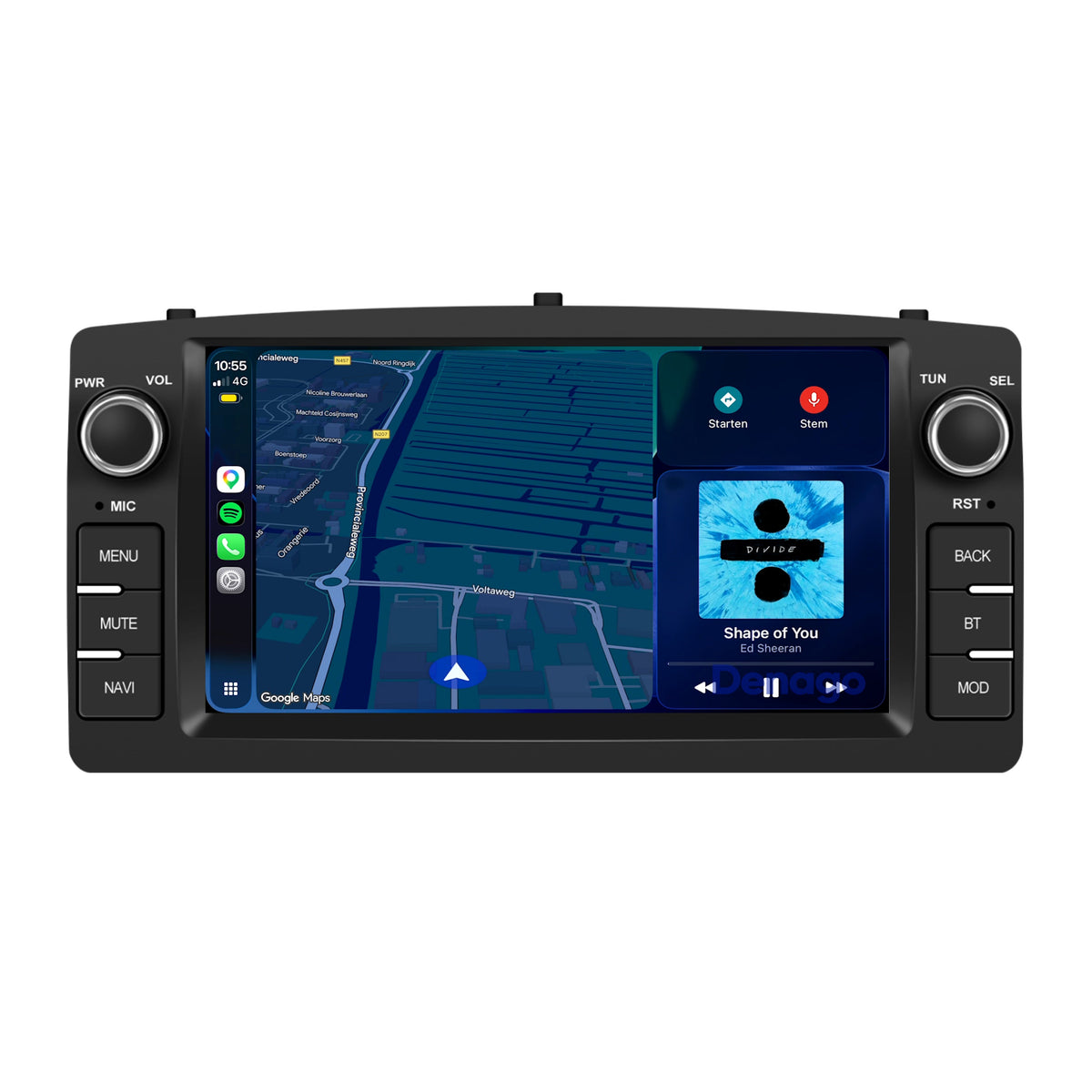 Denago DNG-1144 multimediasysteem voor Toyota Corolla E120 (2002–2007), afbeelding 5