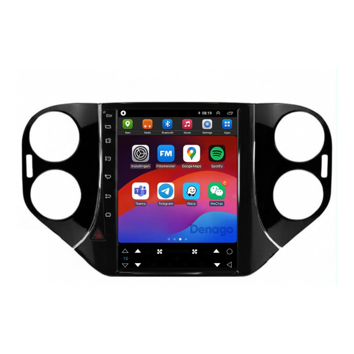 Denago DNG-A419 multimediasysteem voor Volkswagen Tiguan (2007–2016)