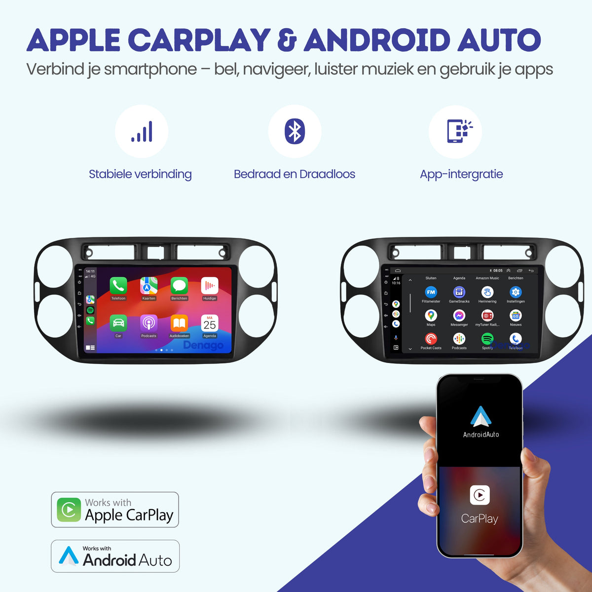 Denago DNG-A394 multimediasysteem voor Volkswagen Tiguan (2007–2015), afbeelding 2