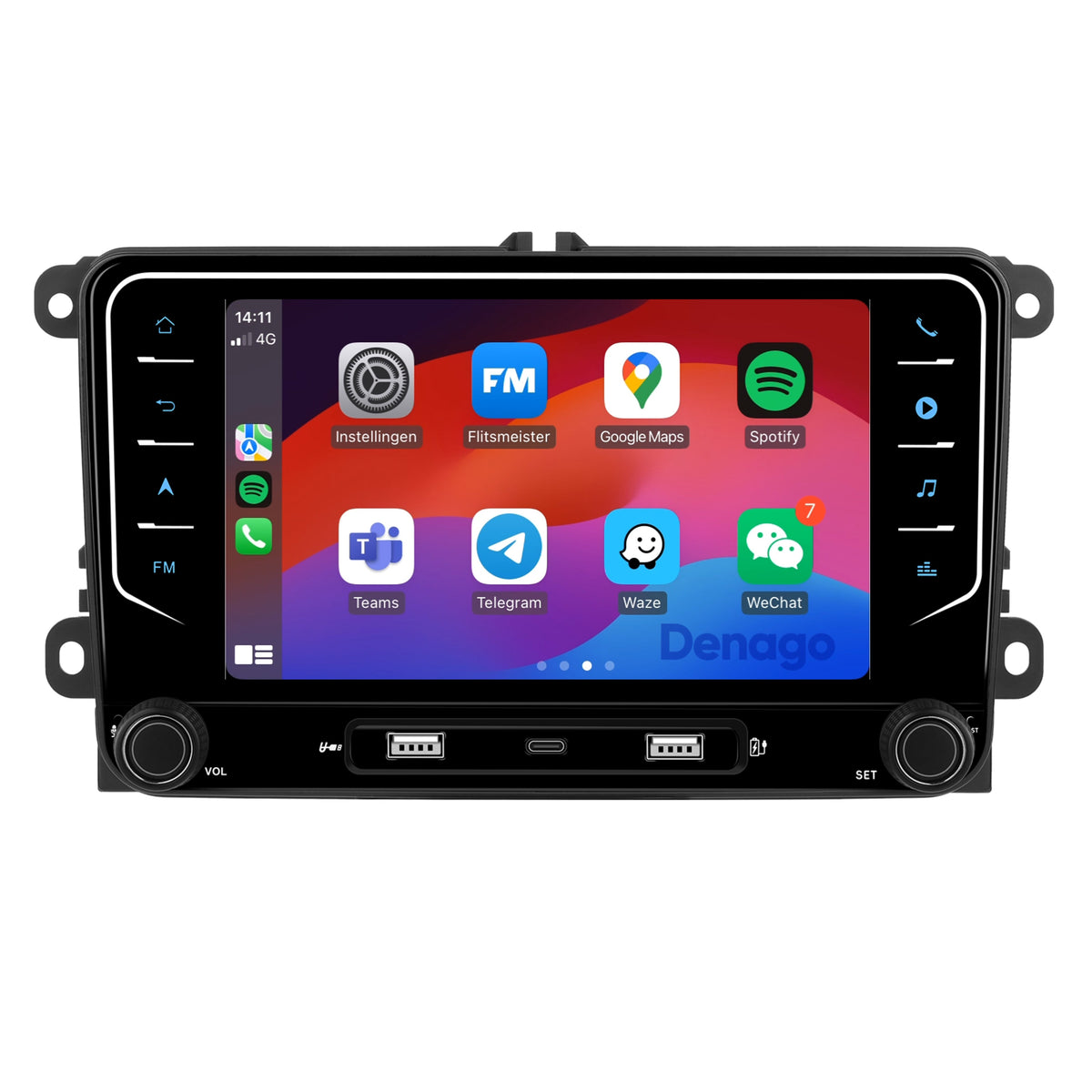 Denago DNG-3819-GG multimediasysteem voor Volkswagen Golf 6 (2009–2012)