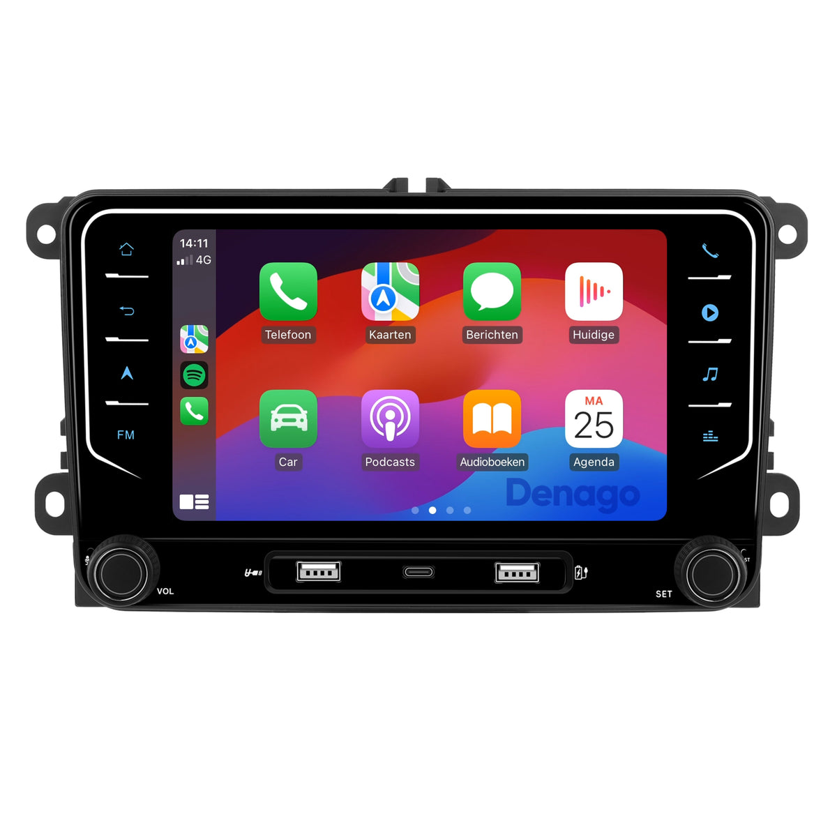 Denago DNG-3819-T multimediasysteem voor Volkswagen Multivan T6 en Transporter T6 (2015–2019), afbeelding 4
