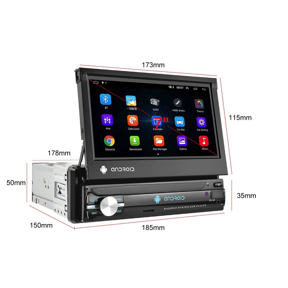 Denago DNG-0148 universele 1-DIN autoradio, afbeelding 4