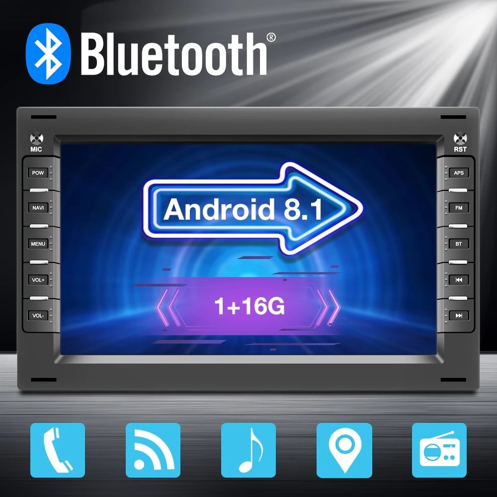 Denago DNG-27181 multimediasysteem voor Volkswagen, Seat, Škoda, Ford en Peugeot (1996–2010), afbeelding 2