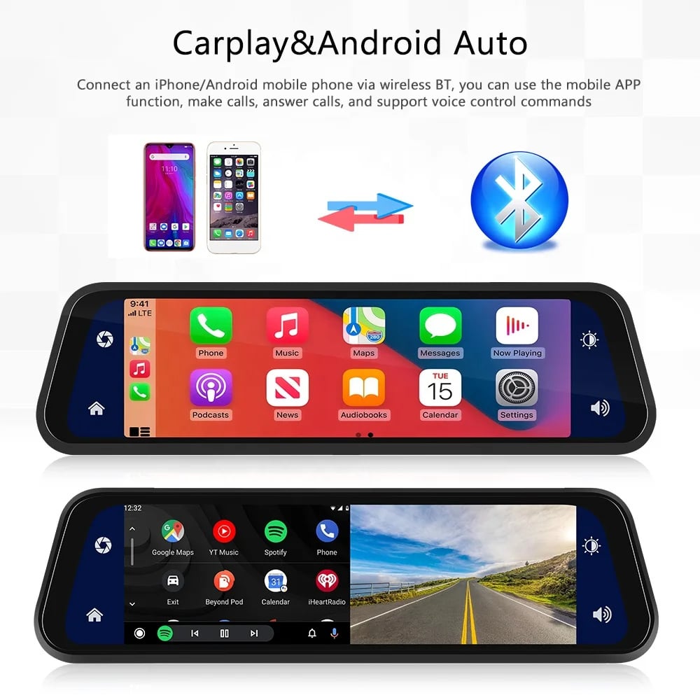 Denago DNG-3050 binnenspiegel met dashcam en CarPlay, afbeelding 2