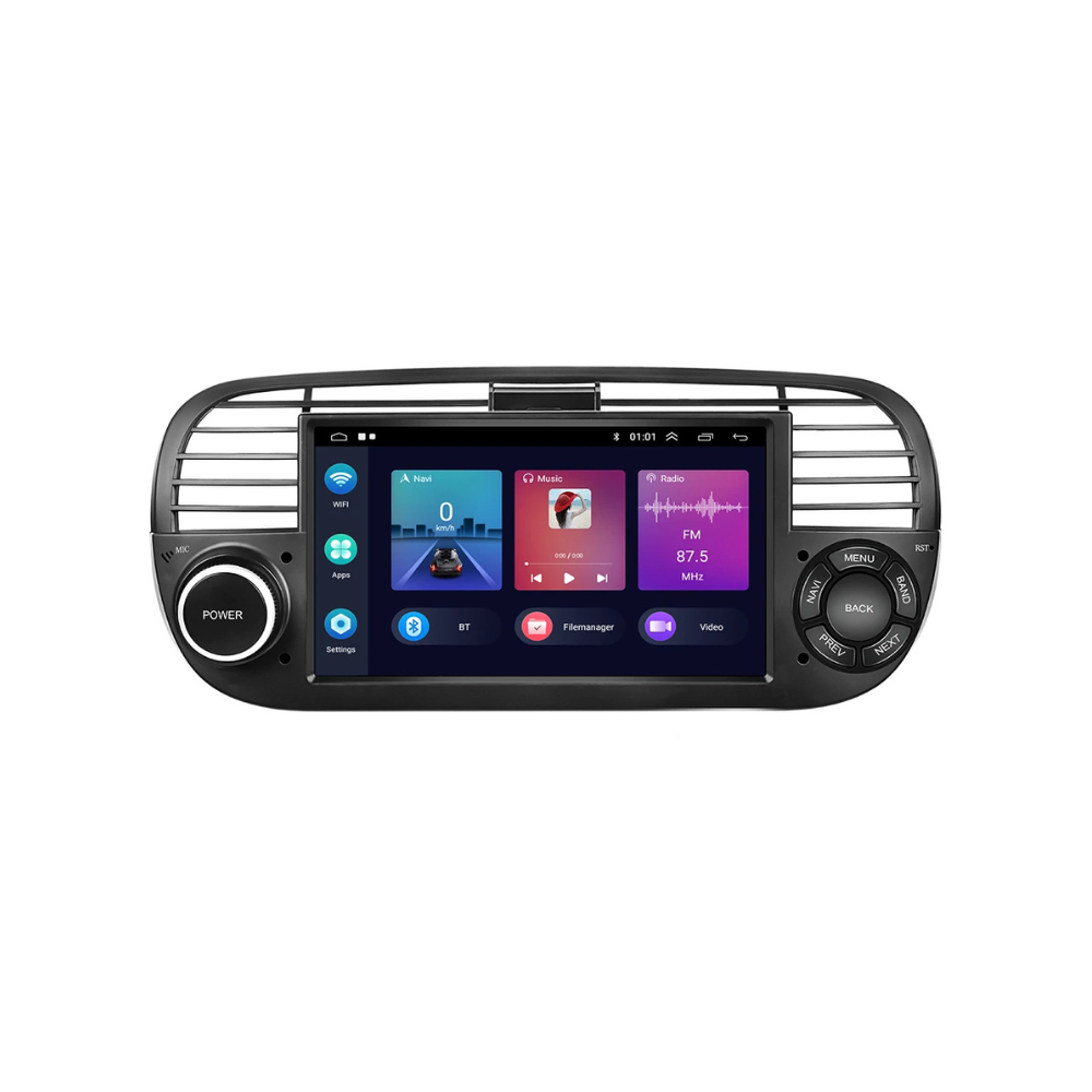 Denago DNG-0738 multimediasysteem voor Fiat 500 en 500 Abarth (2007–2015), afbeelding 2