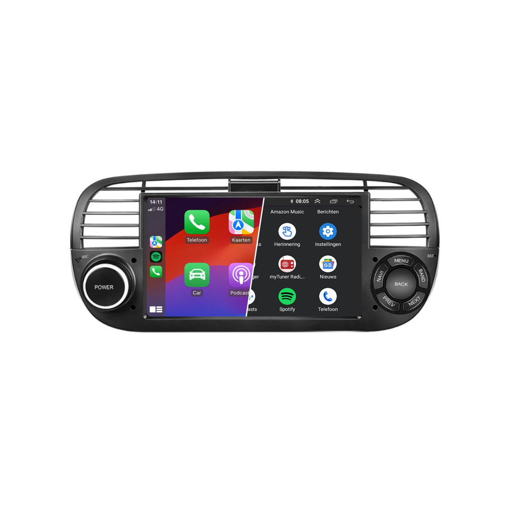 Denago DNG-0823 multimediasysteem voor Fiat 500 (2007–2015)