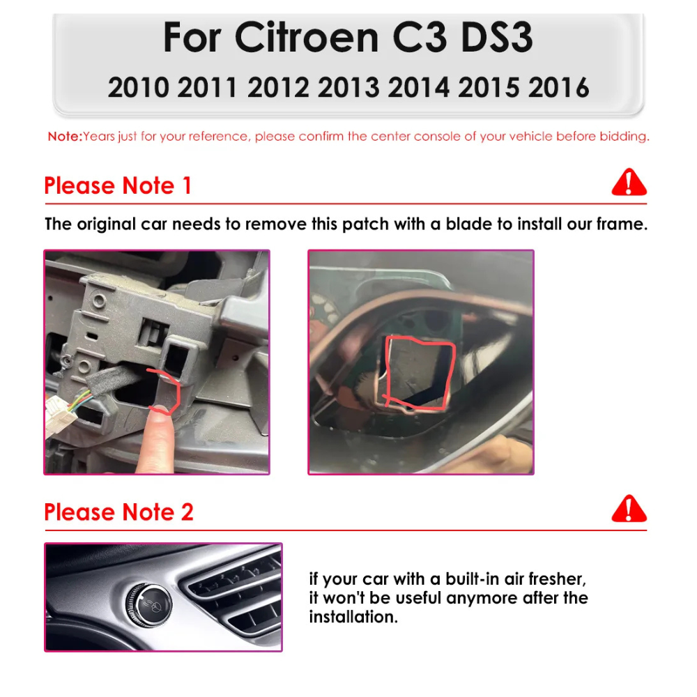 Denago DNG-A29 multimediasysteem voor Citroën C3 en DS3 (2010–2017), afbeelding 4
